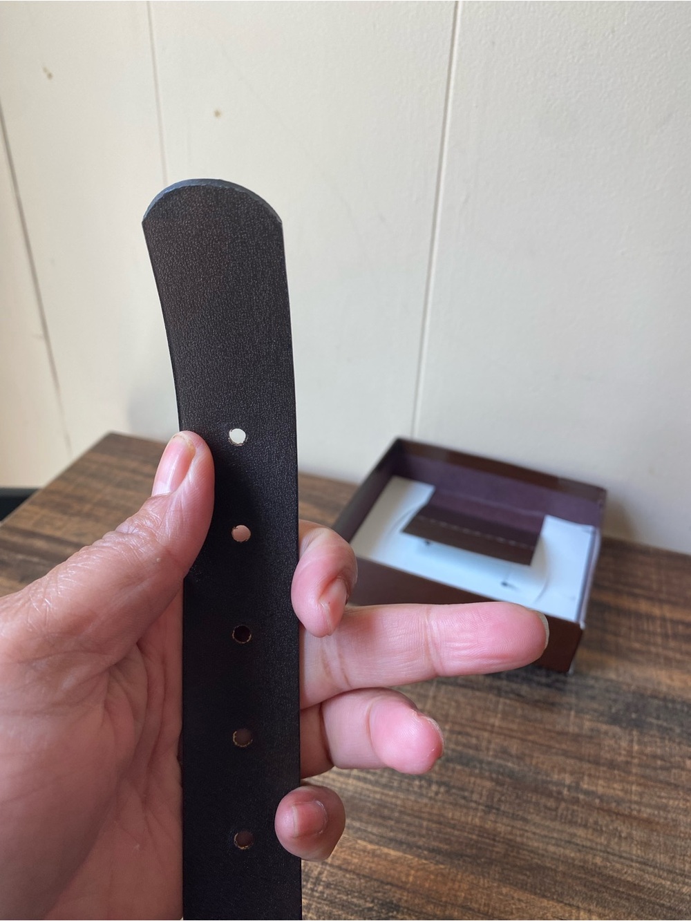 Vintage Leather Belt, 40” adjustable - Picture 7 of 9